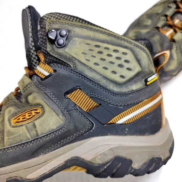 Keen Targhee III Mid WP Hiking Green Boots Leather Dry Waterproof Shoe Size 10M